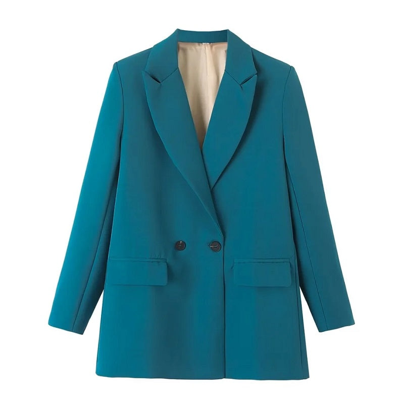 TRAF Womens Blazer Fashion Office Wear Jacket Outerwear Coat 12