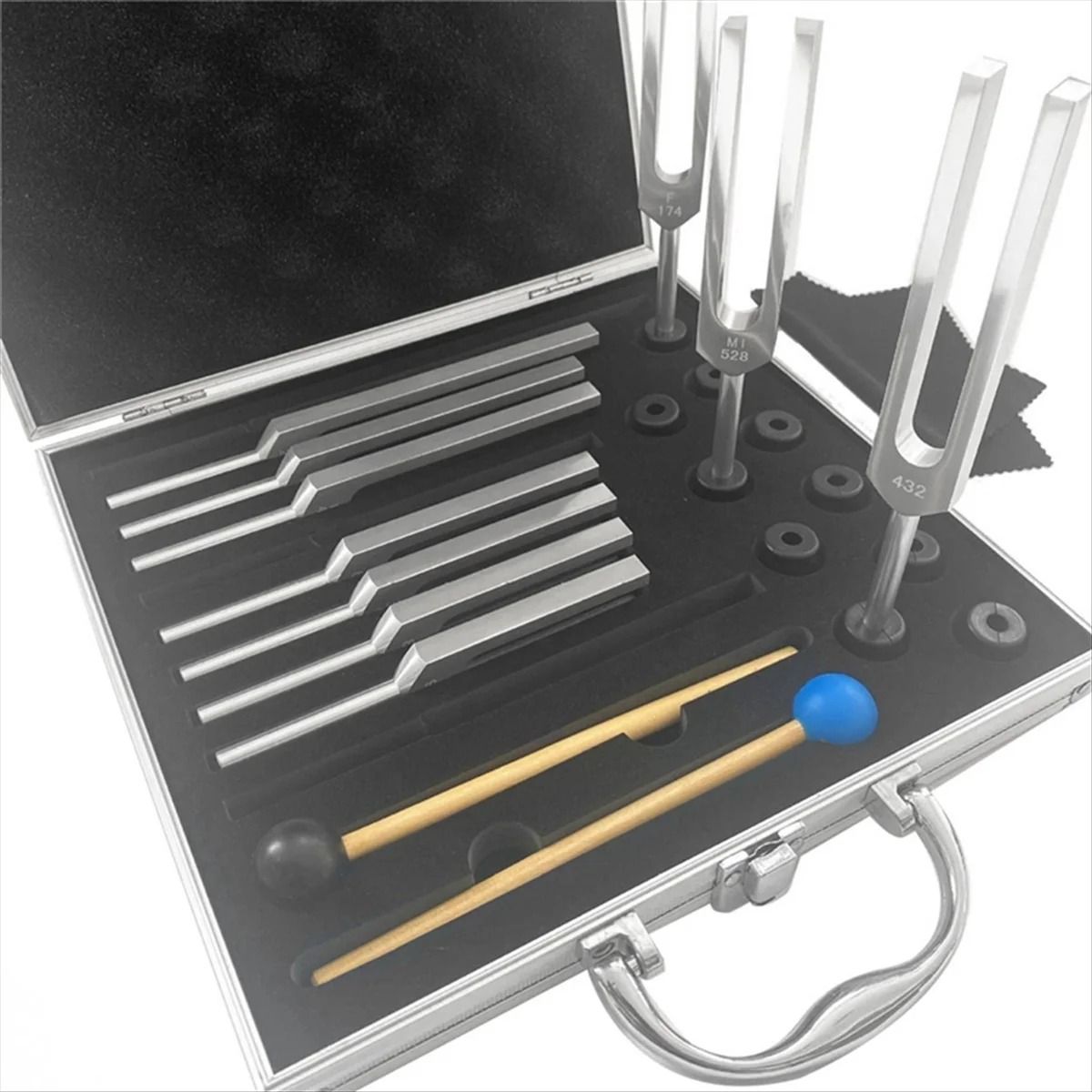 10 Piece Tuning Fork Set For Chakra Healing And Sound Therapy 5