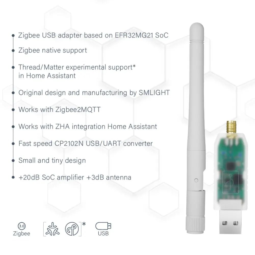 Zigbee 30 Thread And Matter USB Adapter For Home Assistant And ZHA 2