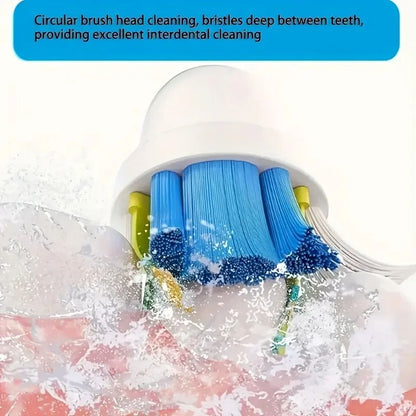 Electric Rotating Toothbrush With Replacement Heads For Adults 1