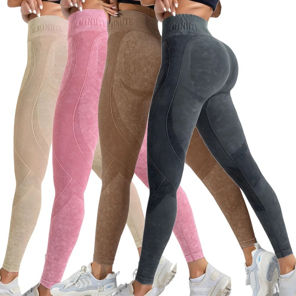 Seamless High Waist Fitness Leggings with Hip Lift Support