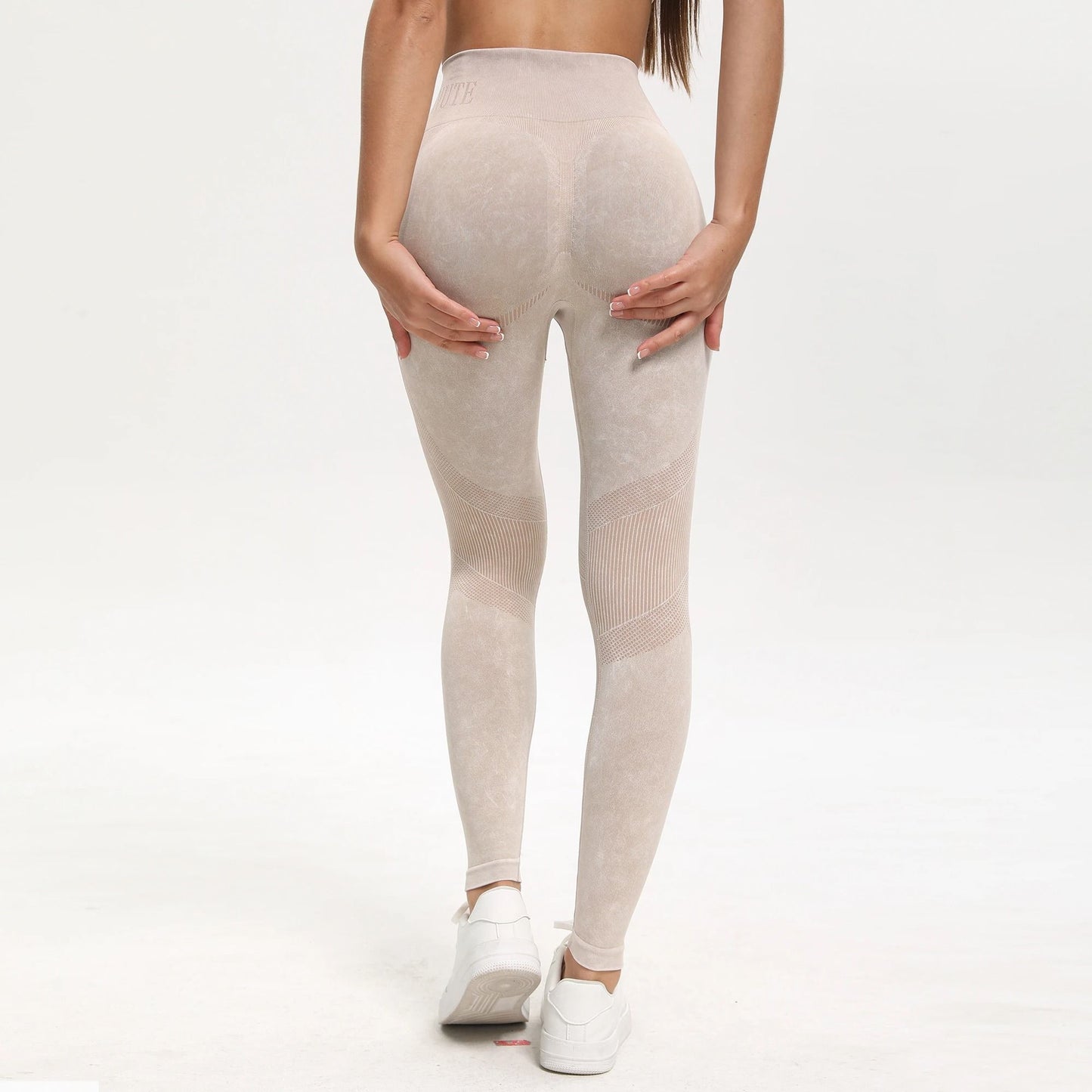 Seamless High Waist Fitness Leggings With Hip Lift Support 3