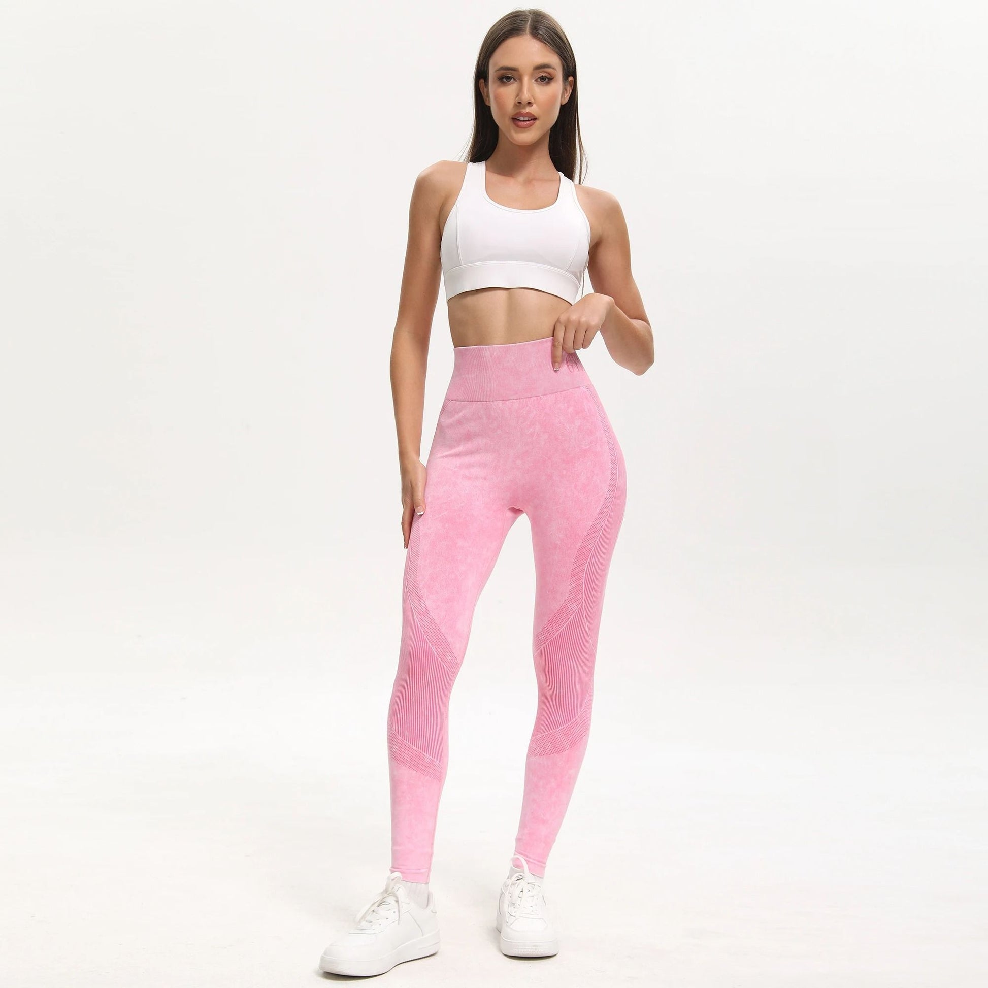 Seamless High Waist Fitness Leggings With Hip Lift Support 5