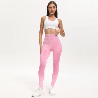 Seamless High Waist Fitness Leggings With Hip Lift Support 5