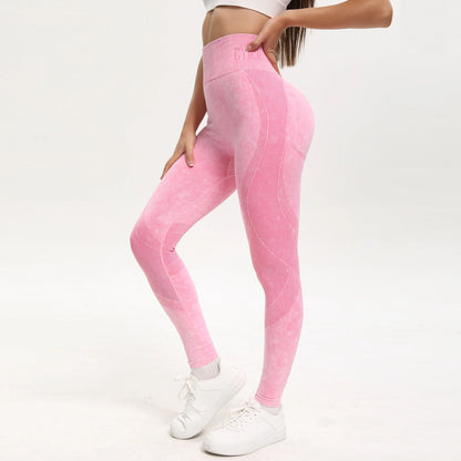 Seamless High Waist Fitness Leggings With Hip Lift Support 9