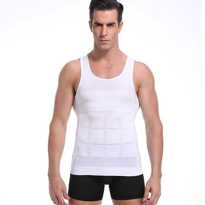 Mens Slimming Compression Vest Shapewear Body Corset Tummy Control Sports Undershirt 1