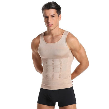 Mens Slimming Compression Vest Shapewear Body Corset Tummy Control Sports Undershirt 7