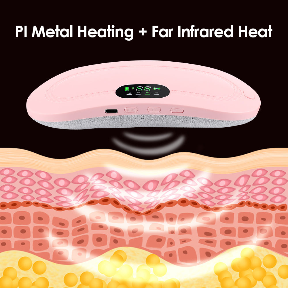Intelligent Heating Waist Massage Device, Heated Massage Warming Palace Belt For Girls During Menstrual Period