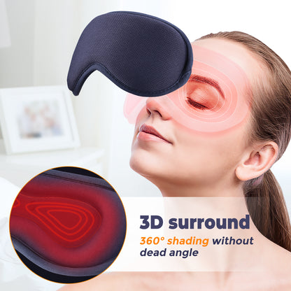 Heated Steam Eyemask USB With Remote Control Hot Compress Eye Mask 6Vibration Massage Dry Eyes Reli 5