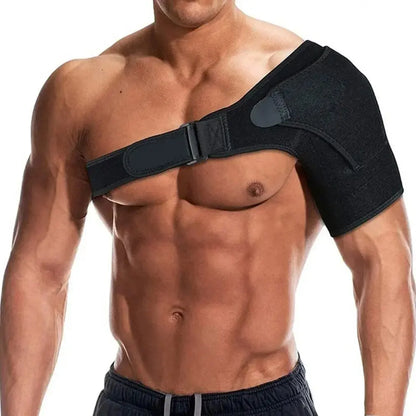 Shoulder Brace with Pressure Pad, Adjustable Shoulder Brace for Left and Right Shoulder Protection, Suitable for Both