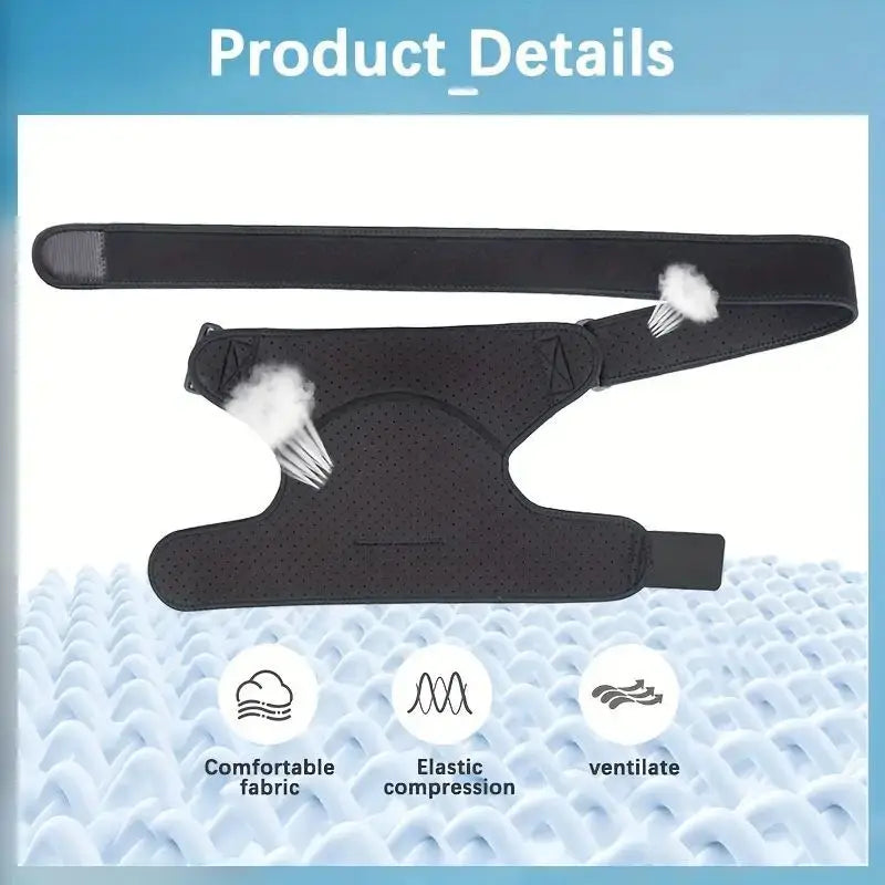 Shoulder Brace with Pressure Pad, Adjustable Shoulder Brace for Left and Right Shoulder Protection, Suitable for Both