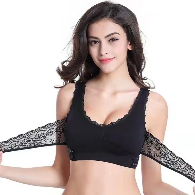 Cross Side Buckle Seamless Sports Bra