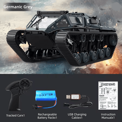 JJRC C8812 RC Tracked Tank With LED Lights Full Scale Model 3