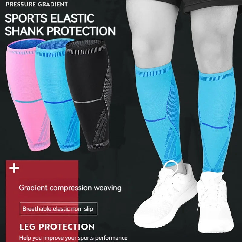 Leg Calf Knee Elbow Compression Sleeves, Running Athletics Safety Pads Protection Unisex Shin Splints