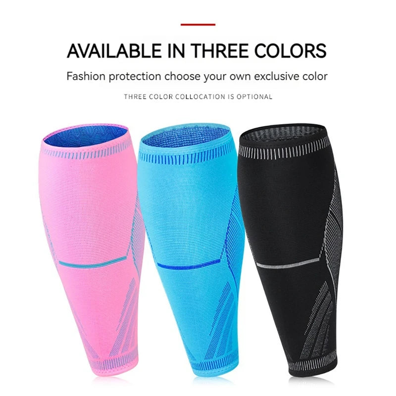 Leg Calf Knee Elbow Compression Sleeves, Running Athletics Safety Pads Protection Unisex Shin Splints