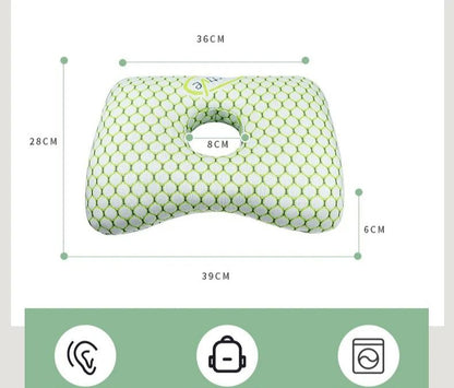 Bamboo Fiber Single Hole Ear Pillow For Side Sleepers 5