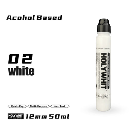 50ml Paint Pen, Oil Based Paint Markers for Rock Painting, Graffiti, Wall Art, Waterproof Permanent Marker Pen for Craft