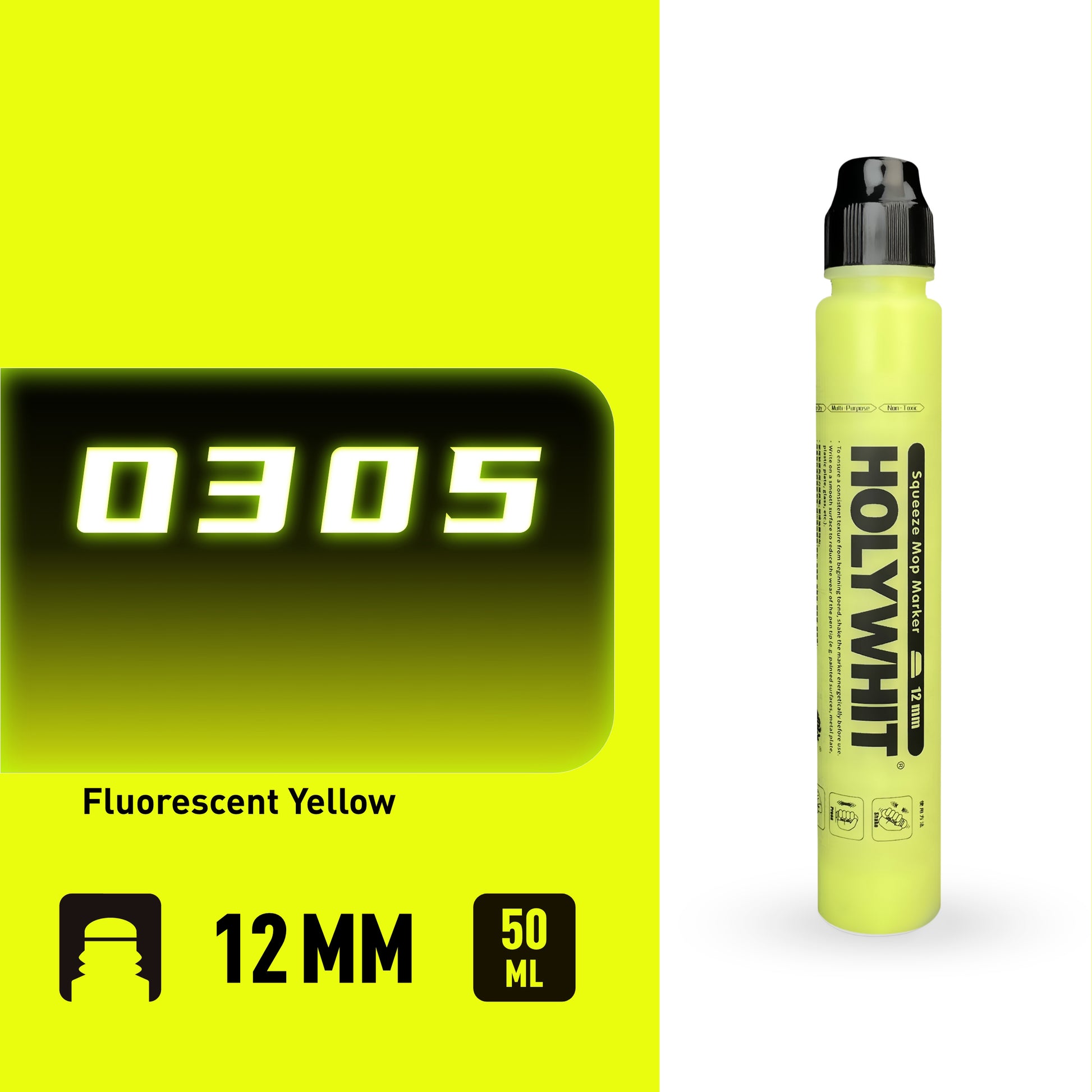 50ml Paint Pen, Oil Based Paint Markers for Rock Painting, Graffiti, Wall Art, Waterproof Permanent Marker Pen for Craft