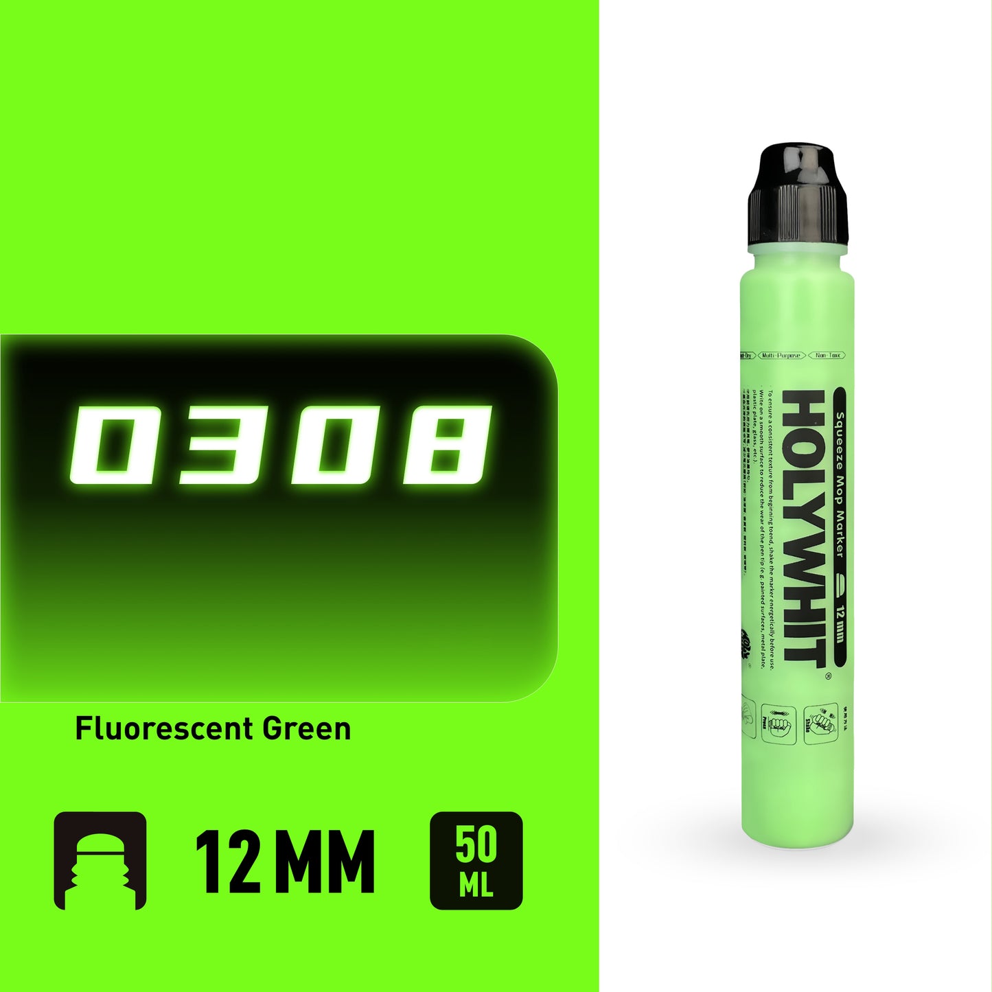 50ml Paint Pen, Oil Based Paint Markers for Rock Painting, Graffiti, Wall Art, Waterproof Permanent Marker Pen for Craft