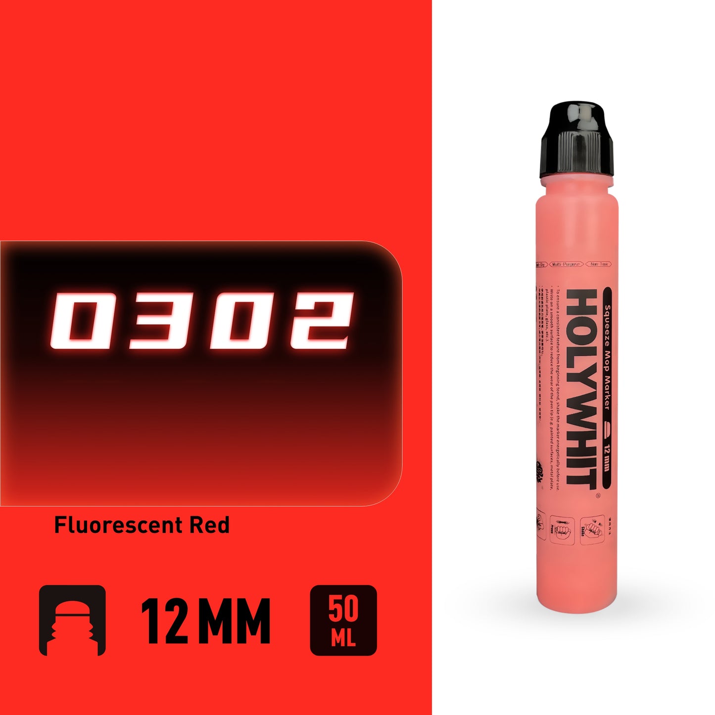 50ml Paint Pen, Oil Based Paint Markers for Rock Painting, Graffiti, Wall Art, Waterproof Permanent Marker Pen for Craft