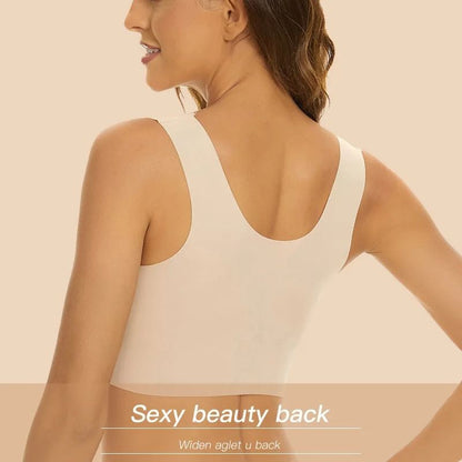 Plus Size Lace Wireless Push Up Bra With Comfortable Support 2