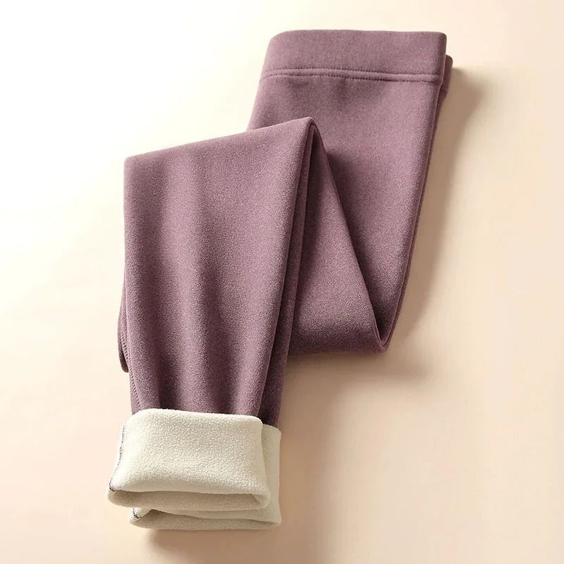 Velvet Fleece Lined High Waist Leggings For Women 9