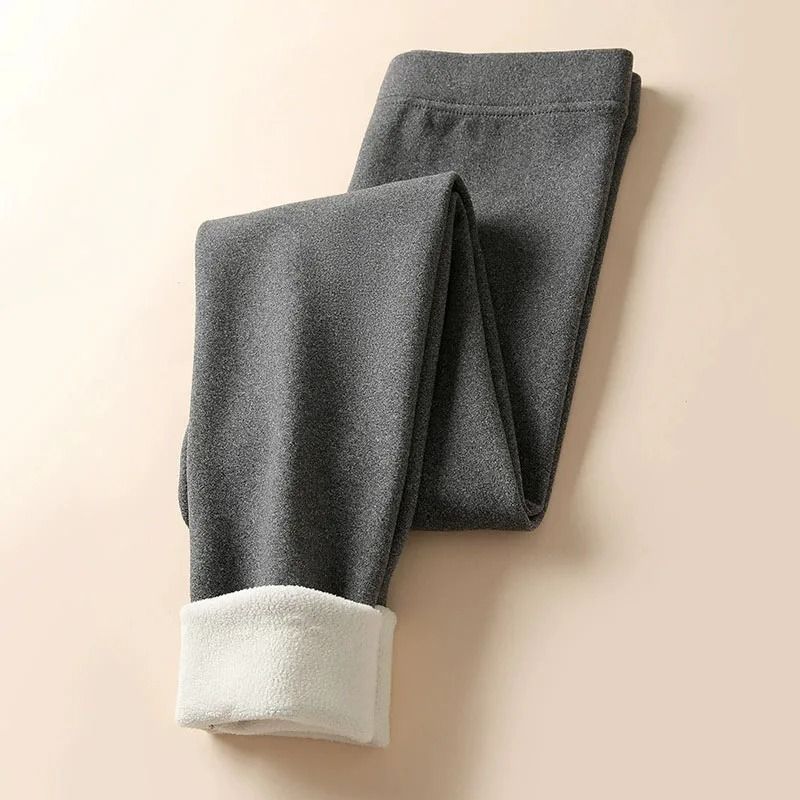 Velvet Fleece Lined High Waist Leggings For Women 8