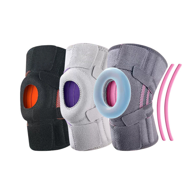Cushioned running and cycling knee pads, open breathable sports knee pads, badminton and tennis summer sports