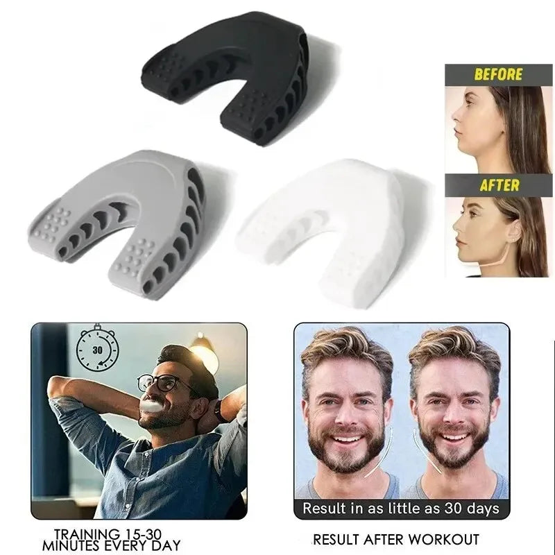 Facial Mouth Jaw Exerciser, Jawline Muscle Fitness, Chew Ball Bite Breaker, Face Training Equipment