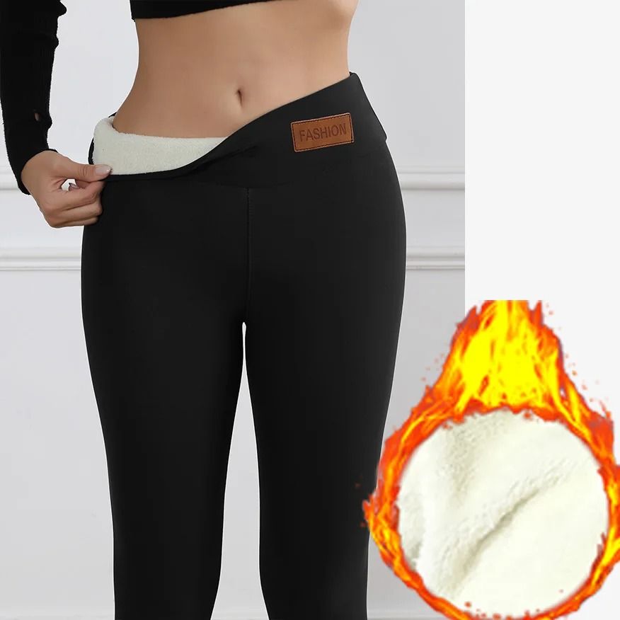 Super Warm Winter Leggings Women High Waist Stretch Velvet Pants 9