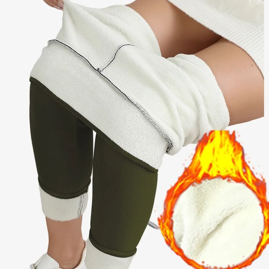 Super Warm Winter Leggings Women High Waist Stretch Velvet Pants 11