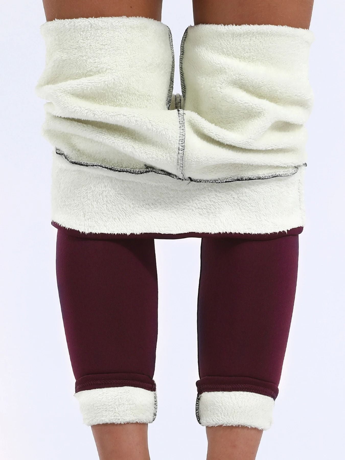 Super Warm Winter Leggings Women High Waist Stretch Velvet Pants 4