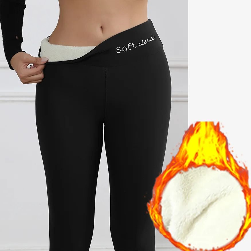 Super Warm Winter Leggings Women High Waist Stretch Velvet Pants 7