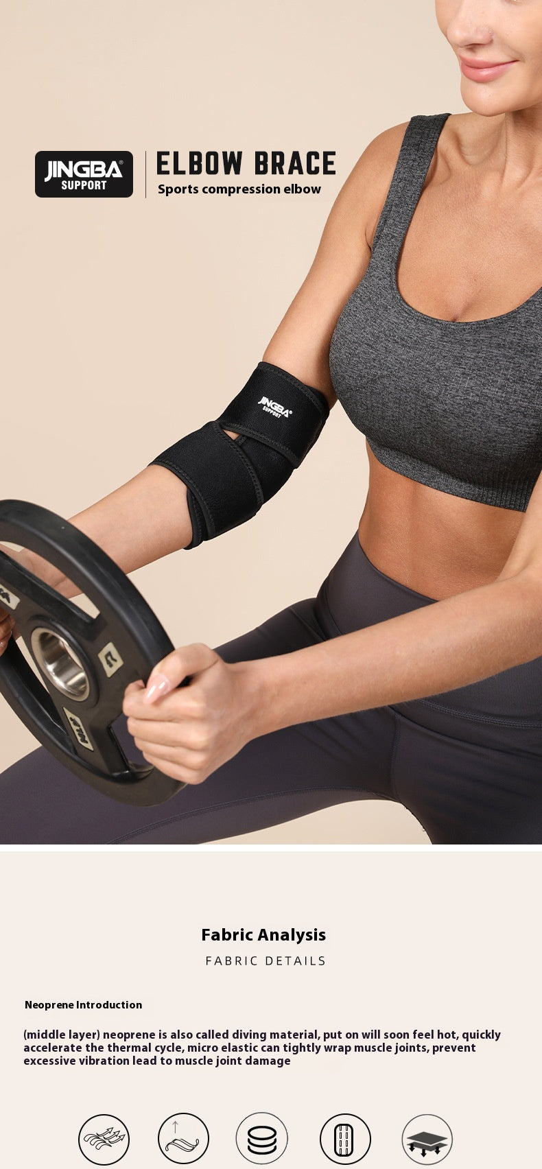 Adjustable Pressure Protector, Sports Elbow Protector, Adult Athletic, Outdoor Badminton Tennis