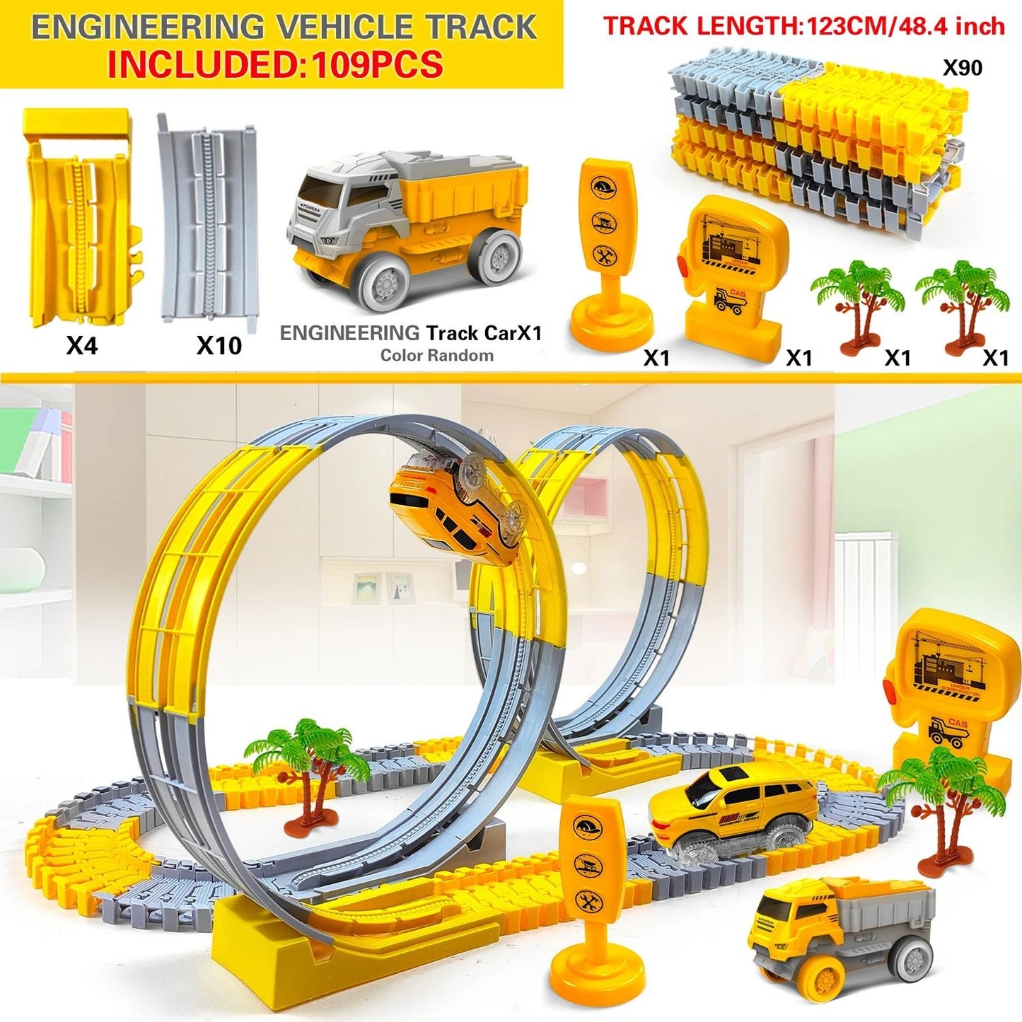 Electric Dinosaur Track Car With Flexible Railway And Educational Design 8
