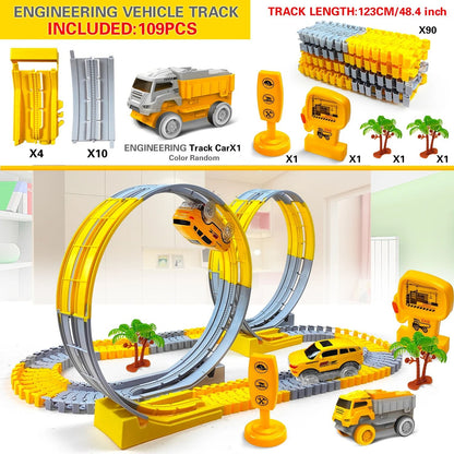 Electric Dinosaur Track Car With Flexible Railway And Educational Design 8