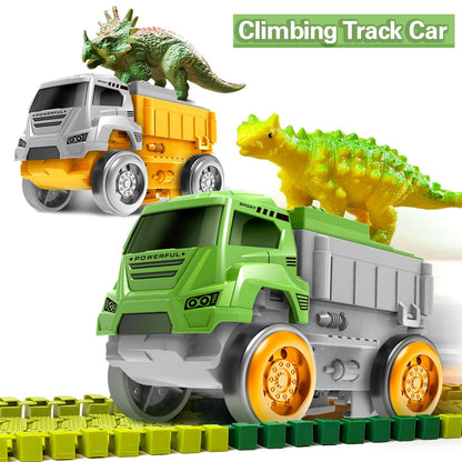Electric Dinosaur Track Car With Flexible Railway And Educational Design 2