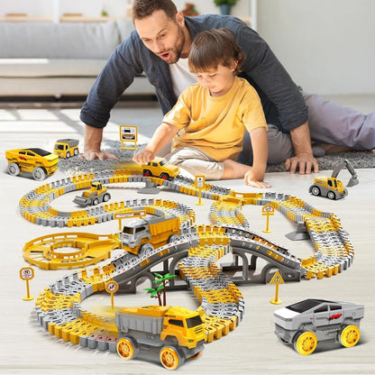 Electric Dinosaur Track Car With Flexible Railway And Educational Design 4