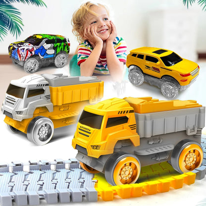 Electric Dinosaur Track Car With Flexible Railway And Educational Design 5