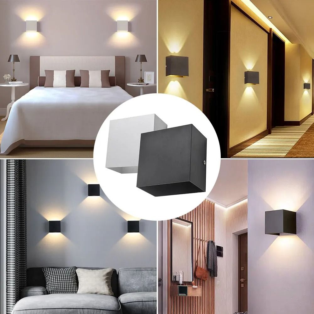 LED Wall Light Outdoor And Indoor Modern Aluminum Lamp For Porch Garden And Bedroom Decoration 5