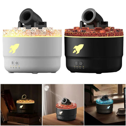 Volcanic Crack Light Cannon Humidifier Essential Oil Diffuser for Bedroom and Aromatherapy