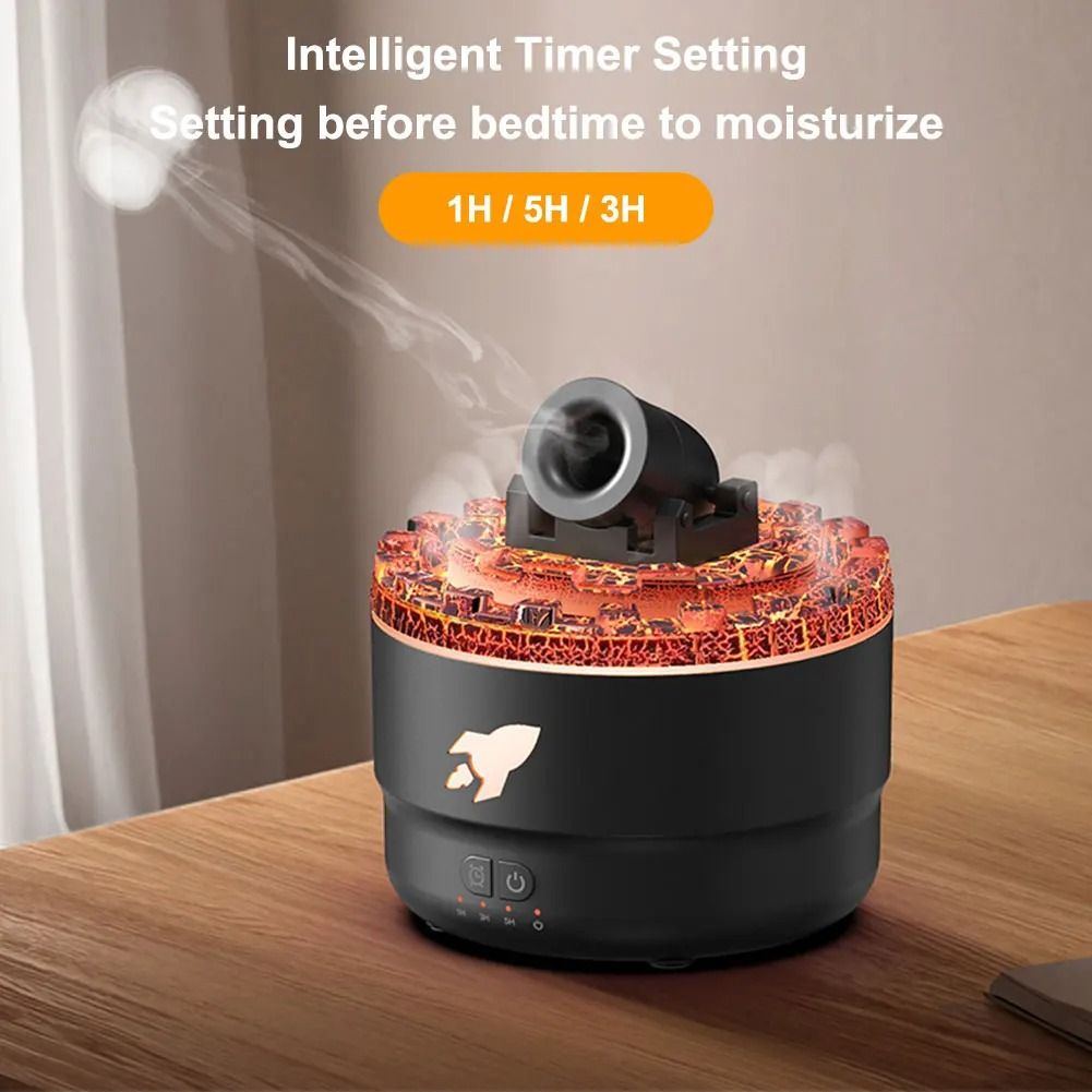 Volcanic Crack Light Cannon Humidifier Essential Oil Diffuser For Bedroom And Aromatherapy 1