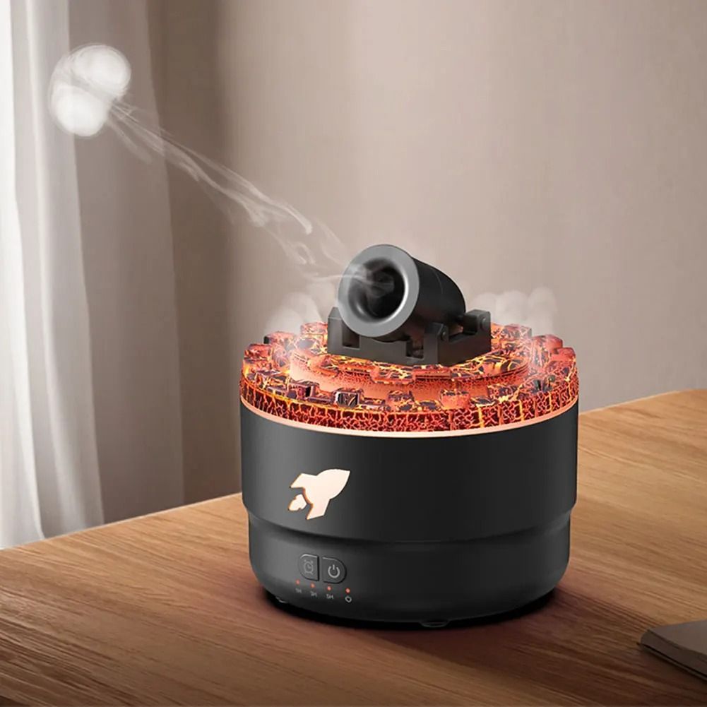 Volcanic Crack Light Cannon Humidifier Essential Oil Diffuser For Bedroom And Aromatherapy 5