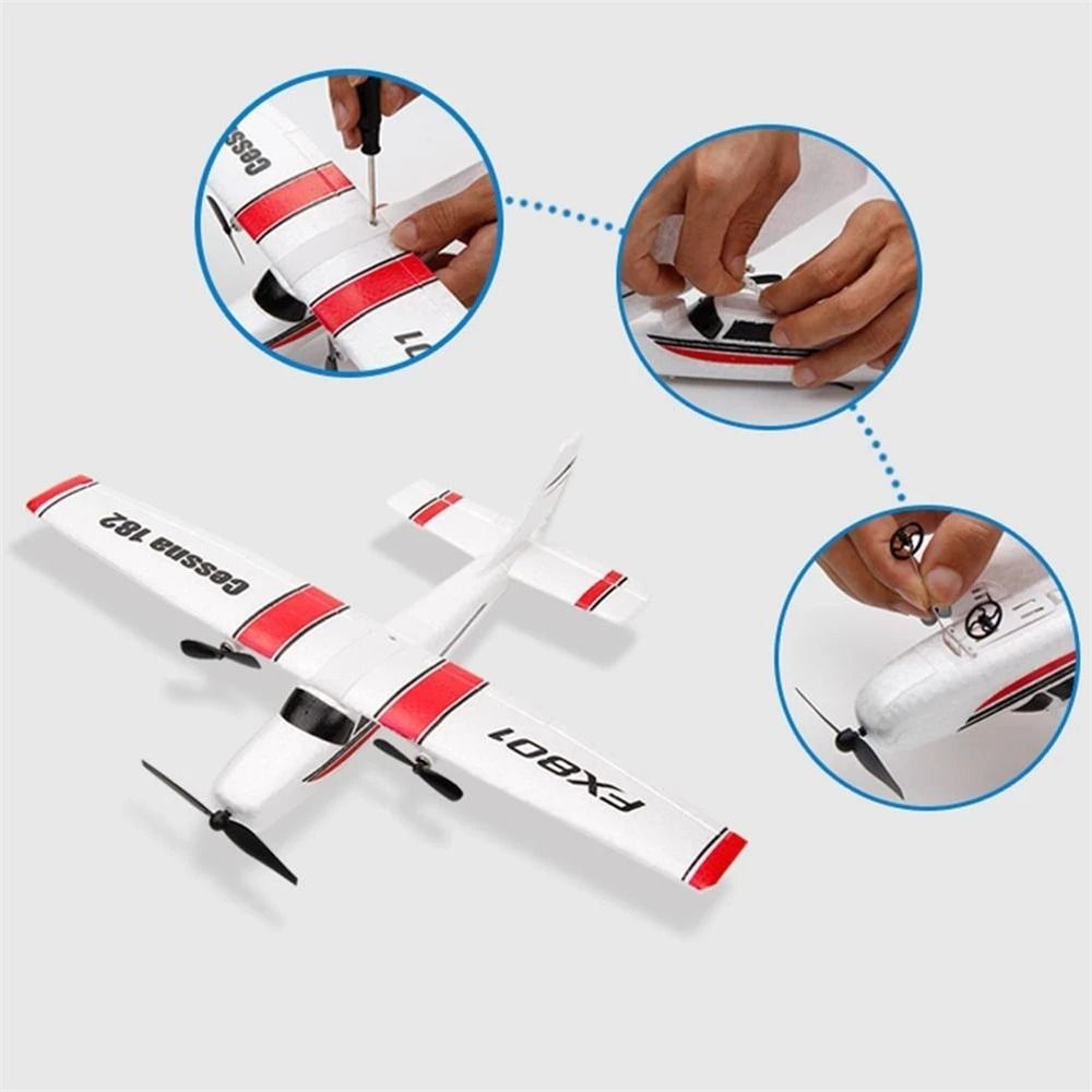 FX801 RC Plane 24G 2CH EPP Foam Remote Control Glider Airplane 3