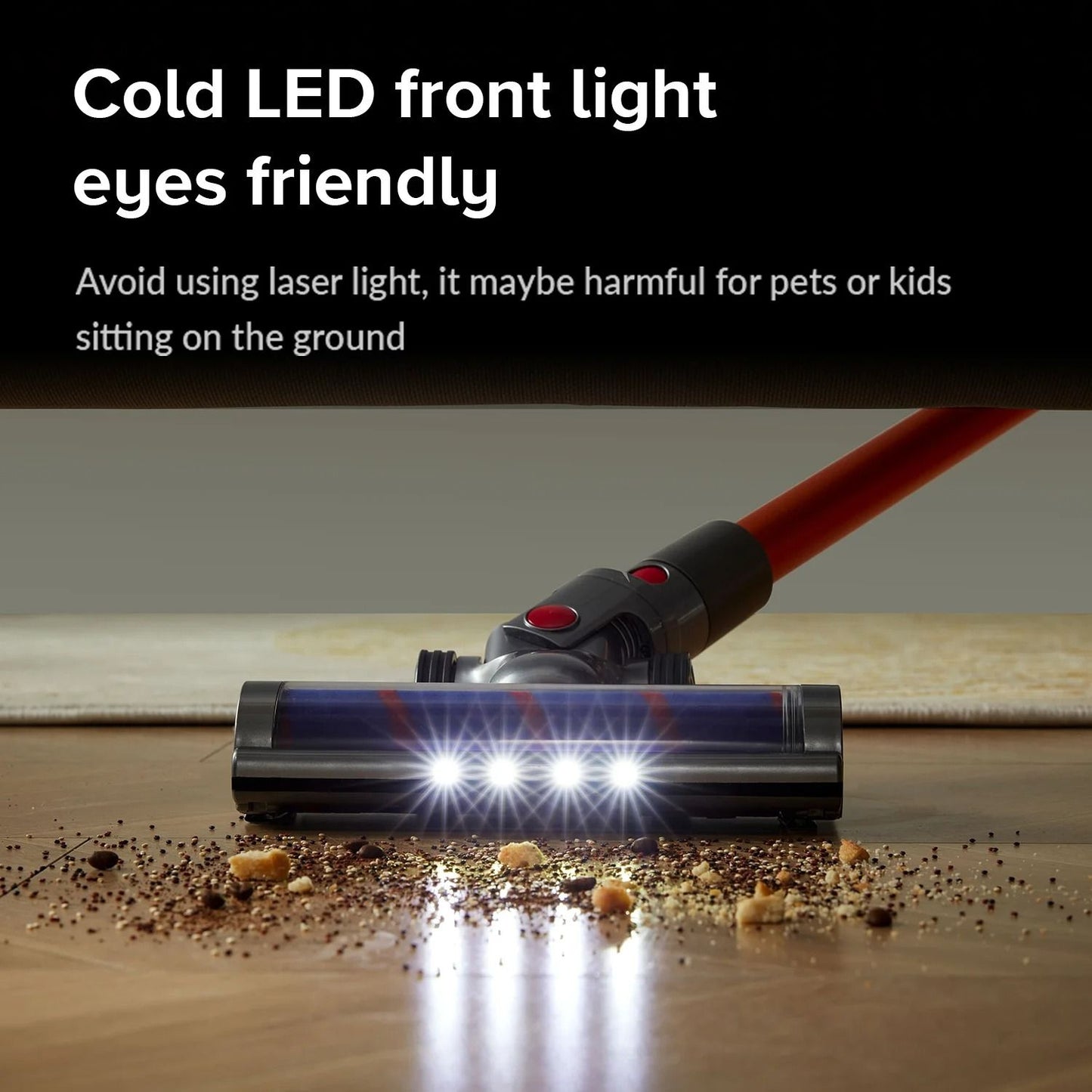 Cordless Handheld Vacuum Cleaner 27000Pa With Smart Dust Sensor And LED Touch Screen 3