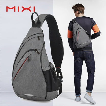Sling Crossbody Backpack with USB Charging Port Waterproof Shoulder Bag