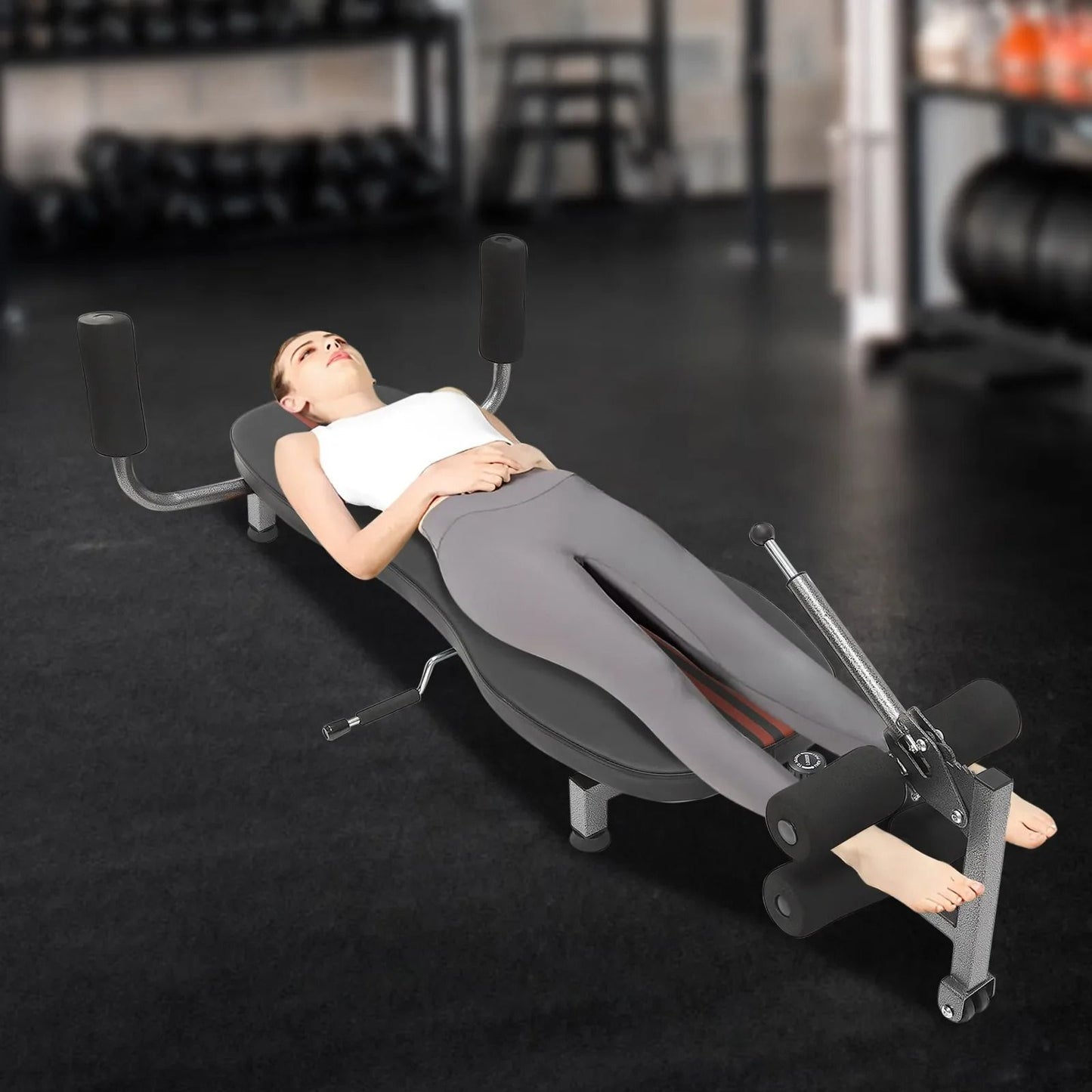 Back Stretch Decompression Bench Inversion Workout Table For Pain Relief And Fitness 2