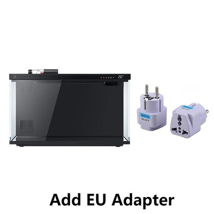 Smart Desktop Fish Tank With Remote Feeding And LED Lighting 5