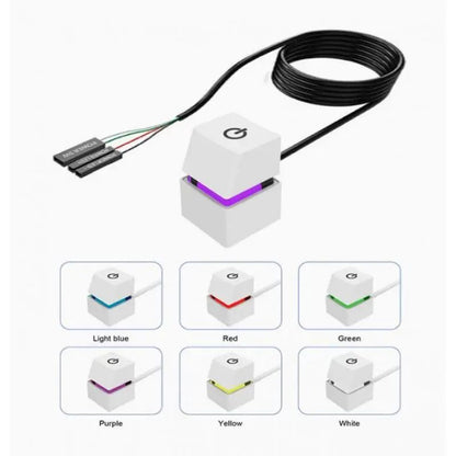 Computer Desktop External Power Switch With Blue LED And 18m Extension Cable 3