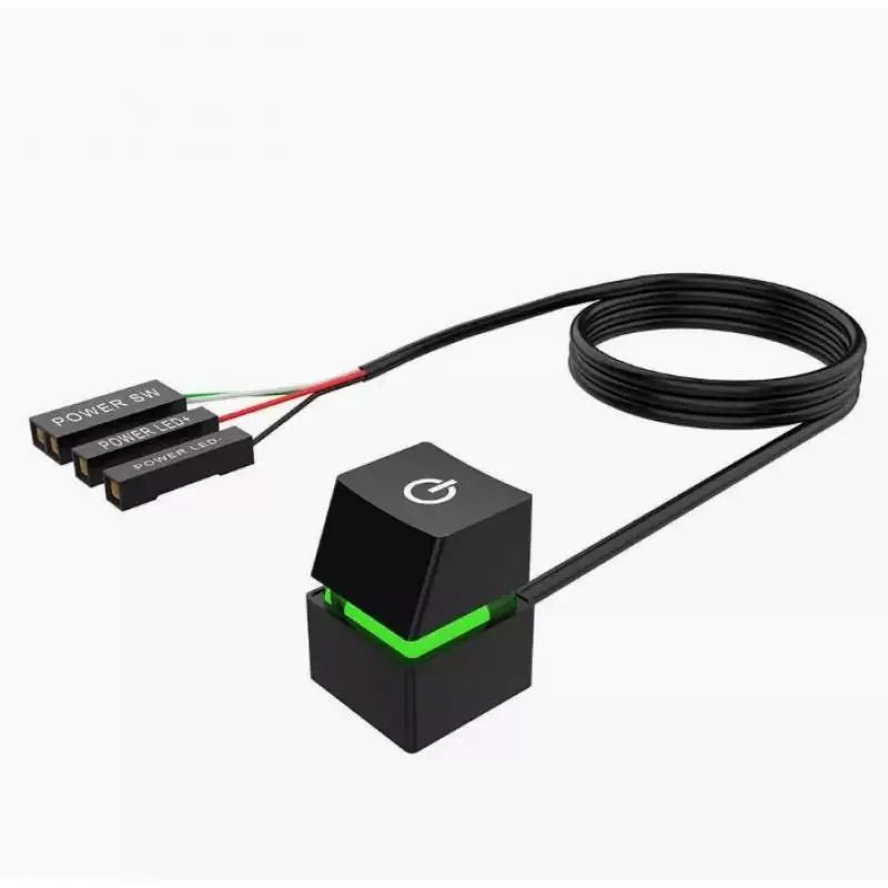 Computer Desktop External Power Switch With Blue LED And 18m Extension Cable 4